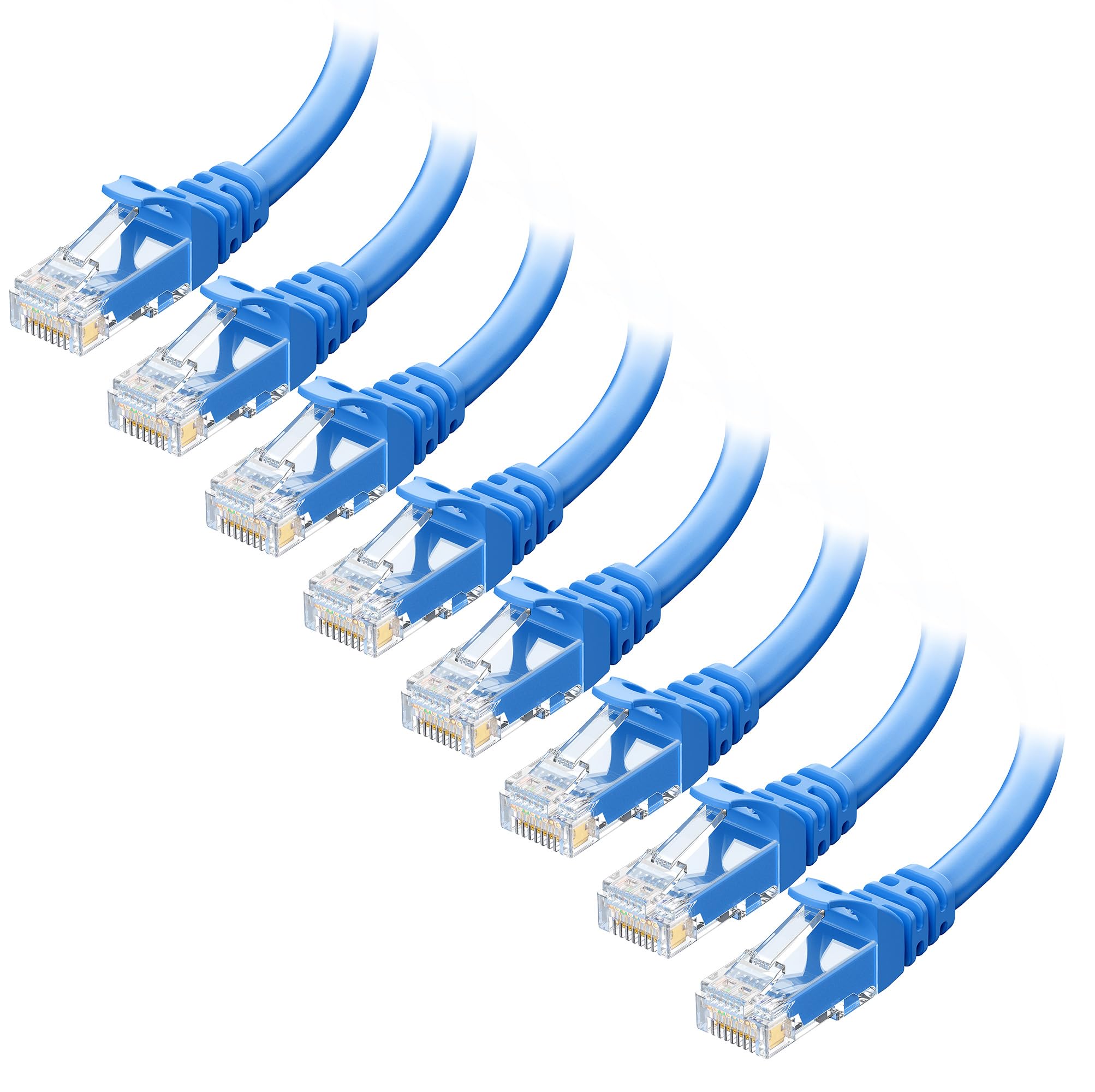 Amazon.com: Cable Matters 1Gbps 8-Pack Snagless Short Cat 5e